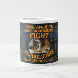 CANECA DE CAFÉ GRANDE FESTA CUSTO VOTO PARTIDO ZL X1 REPUBLICANO T