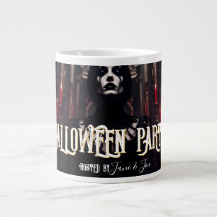 Caneca De Café Grande Festa de Halloween – Convite Sombrio Gótico
