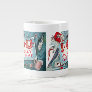 Caneca De Café Grande Festa de Vícios Antigos, Jogos de Azar, Bebendo, F
