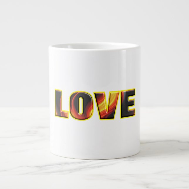 CANECA DE CAFÉ GRANDE FIERY LOVE (Frente)