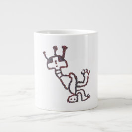 Caneca De Café Grande Figura mítica estilizada