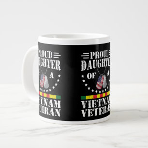 Caneca De Café Grande Filha Orgulhosa De Um Veterano Do Vietnã Presente