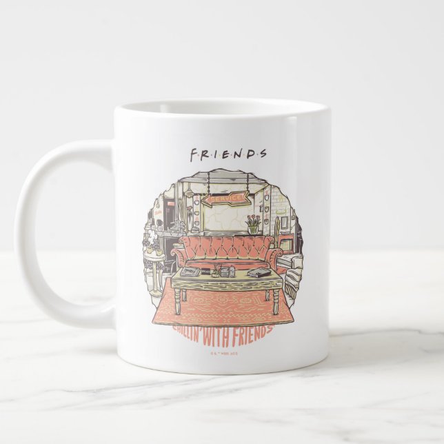Caneca De Café Grande Filmando com Cartoon FRIENDS™ (Esquerda)