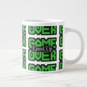 Caneca De Café Grande Fim de Jogo, Subir de Nível: Aventura em Sandbox d