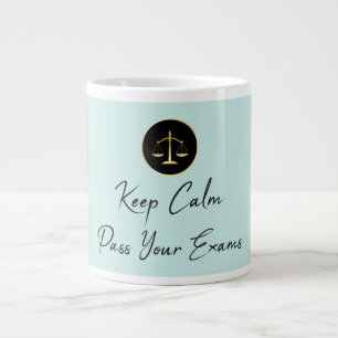 Caneca De Café Grande Fique Calmo. Passar Os Seus Exames