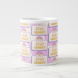 Caneca De Café Grande Fique Groovy