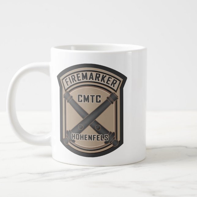 Caneca De Café Grande Fireflag personalizável (Esquerda)