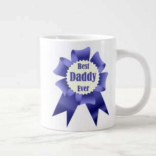Caneca De Café Grande Fita de prêmio do Melhor Pai Nunca Ganhador para P
