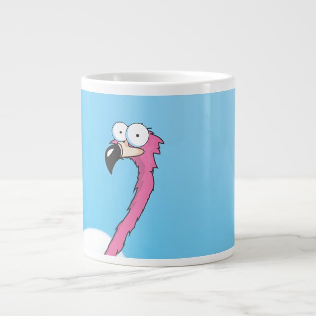 Caneca De Café Grande flamingo (Frente)