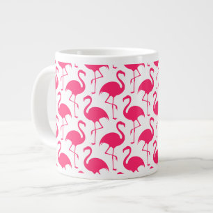 Caneca De Café Grande Flamingo Rosa Jumbo