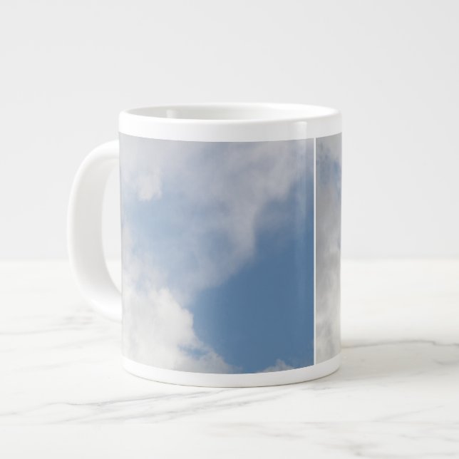 Caneca De Café Grande Flauffy Clouds Mug (Frente Esquerda)