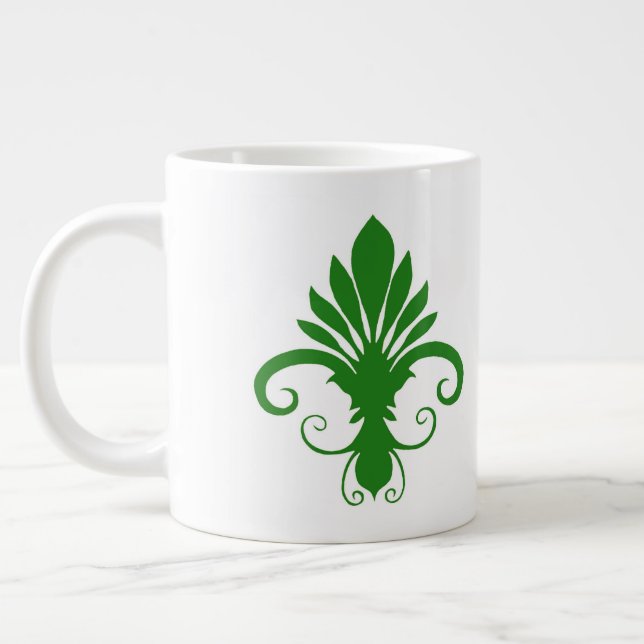 Caneca De Café Grande Fleur Lily Leaf (Esquerda)