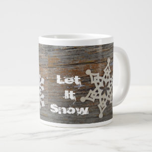 Caneca De Café Grande Floco de neve