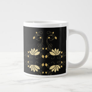 Caneca De Café Grande Flor da meia-noite