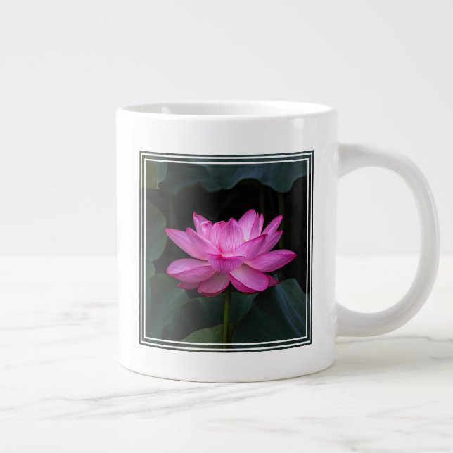 Caneca De Café Grande Flor de Lotus (Direita)