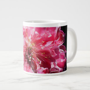 Caneca De Café Grande Flor do Flor do Pêssego