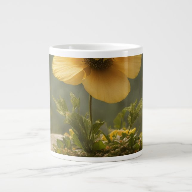 Caneca De Café Grande Flor Mug (Frente)