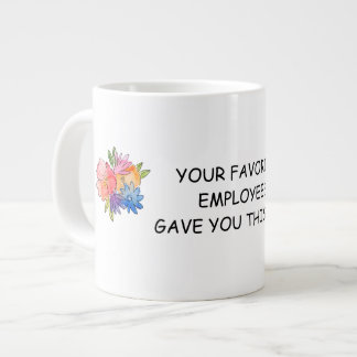 Caneca De Café Grande Floral Boss Day Specialty Mug