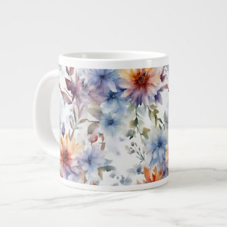 Caneca De Café Grande Floral Coffee Mug
