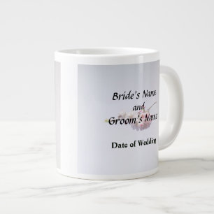 Caneca De Café Grande Flores de cereja em produtos de casamento