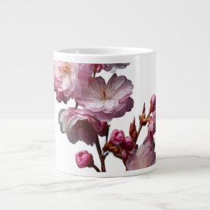 Caneca De Café Grande Flores de Sakura realistas