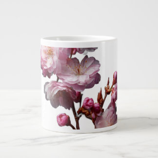 Caneca De Café Grande Flores de Sakura realistas