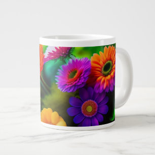 Caneca De Café Grande Flores em todo lugar