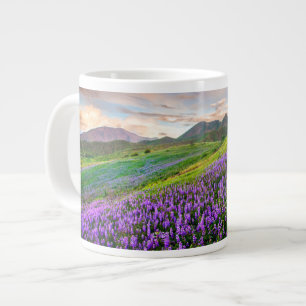Caneca De Café Grande Flores Flores selvagens da Califórnia
