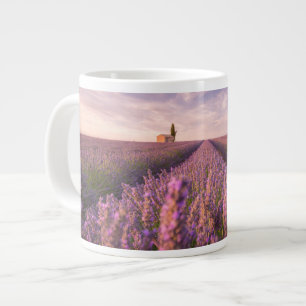 Caneca De Café Grande Flores   França Lavanda do Sul