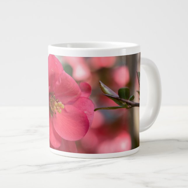 Caneca De Café Grande Flores Jumbo Mug (Frente Esquerda)