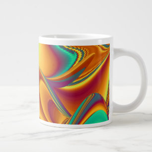 Caneca De Café Grande Flores Mágicas de Primavera Verão Outono