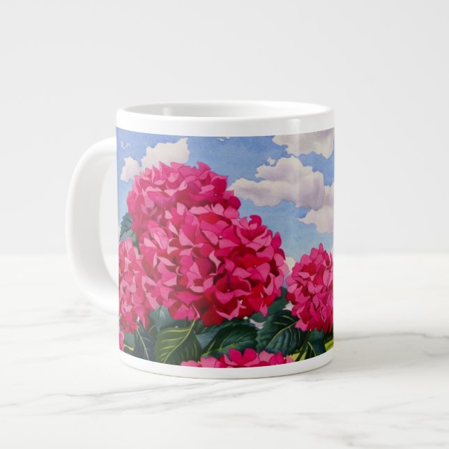 Caneca De Café Grande Flores na borda de um prado 2008 (Frente Esquerda)