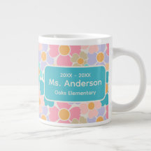 Flores Pastel Professor Personalizado