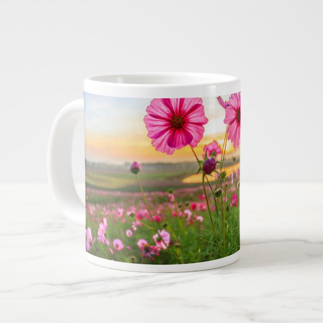 Caneca De Café Grande Flores |Província de Chiang Rai, Tailândia (Frente Esquerda)