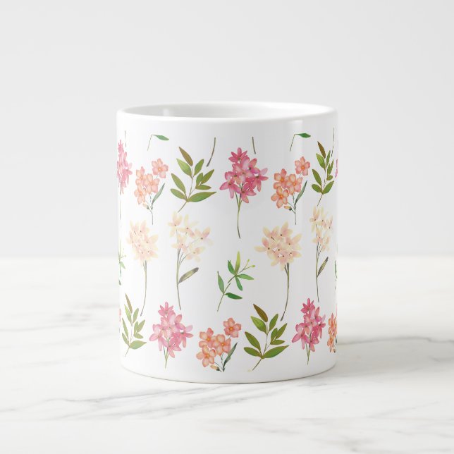 Caneca De Café Grande Flores selvagens (Frente)