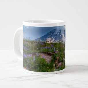 Caneca De Café Grande Flores selvagens