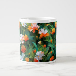 Caneca De Café Grande Flores selvagens no campo-20632
