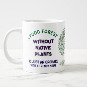 Caneca De Café Grande Floresta de Comida falsa