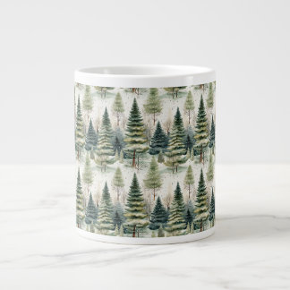 Caneca De Café Grande Floresta de Inverno