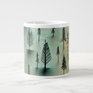 Caneca De Café Grande Floresta de inverno