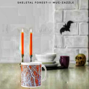 Caneca De Café Grande Floresta Esqueletal II