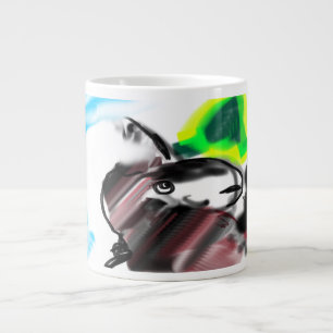 Caneca De Café Grande Floresta tipo lobo