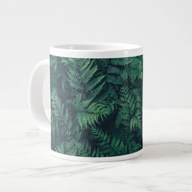 Caneca De Café Grande Florestas | Ferns De Madeira (Frente Esquerda)