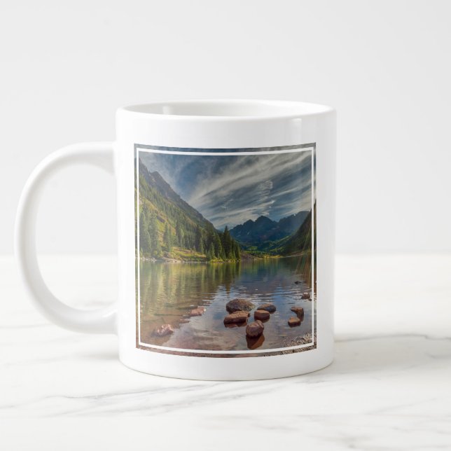 Caneca De Café Grande Florestas | Maroon Bells Colorado (Esquerda)