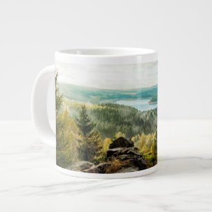 Caneca De Café Grande Florestas Montanhas Ore Alemanha