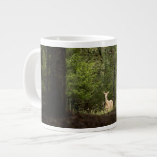 Caneca De Café Grande Florestas Veado branco na floresta