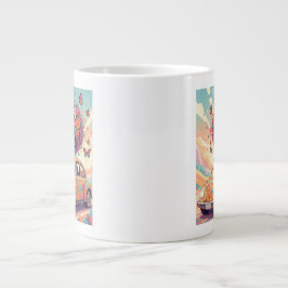 Caneca De Café Grande Flower Power Ride Mug