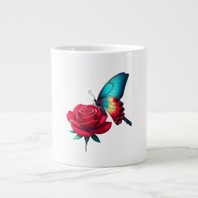 Caneca De Café Grande Flower tasting (Frente)