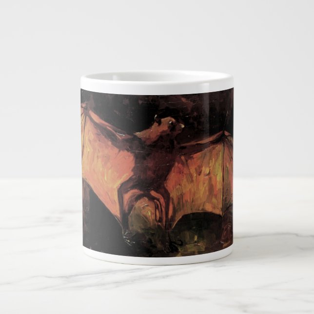 Caneca De Café Grande Flying Fox Bat por Vincent van Gogh (Frente)
