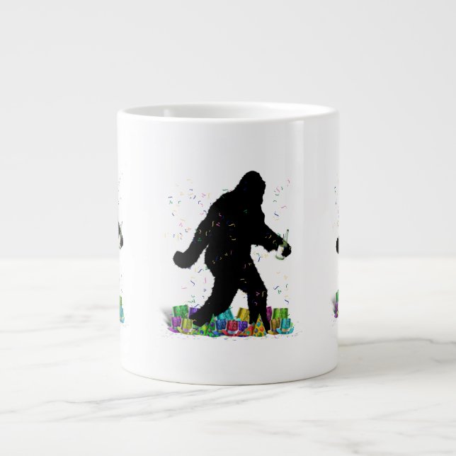 Caneca De Café Grande Foi Esmagar No Ano Novo (Frente)